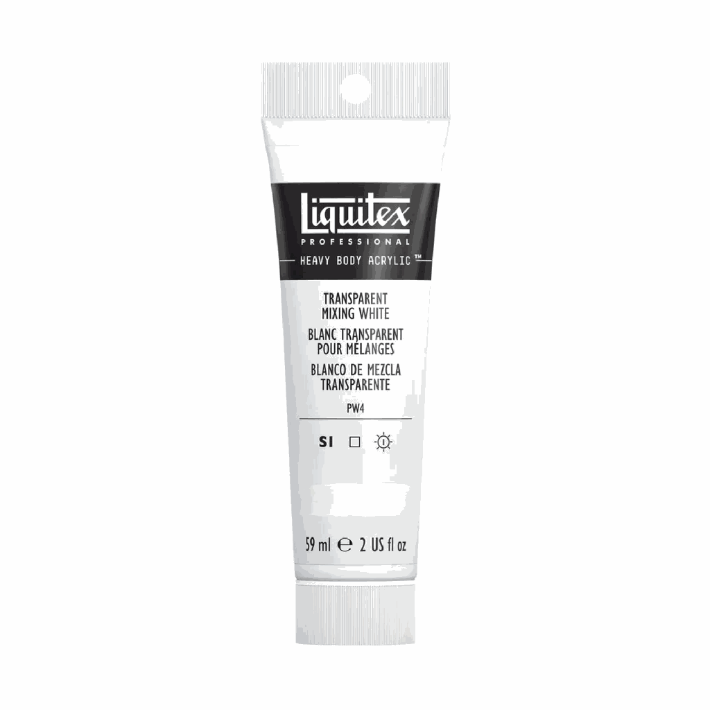 Liquitex Heavy Body Acrylic 2oz Tube Transparent Mixing White S1 **ND**