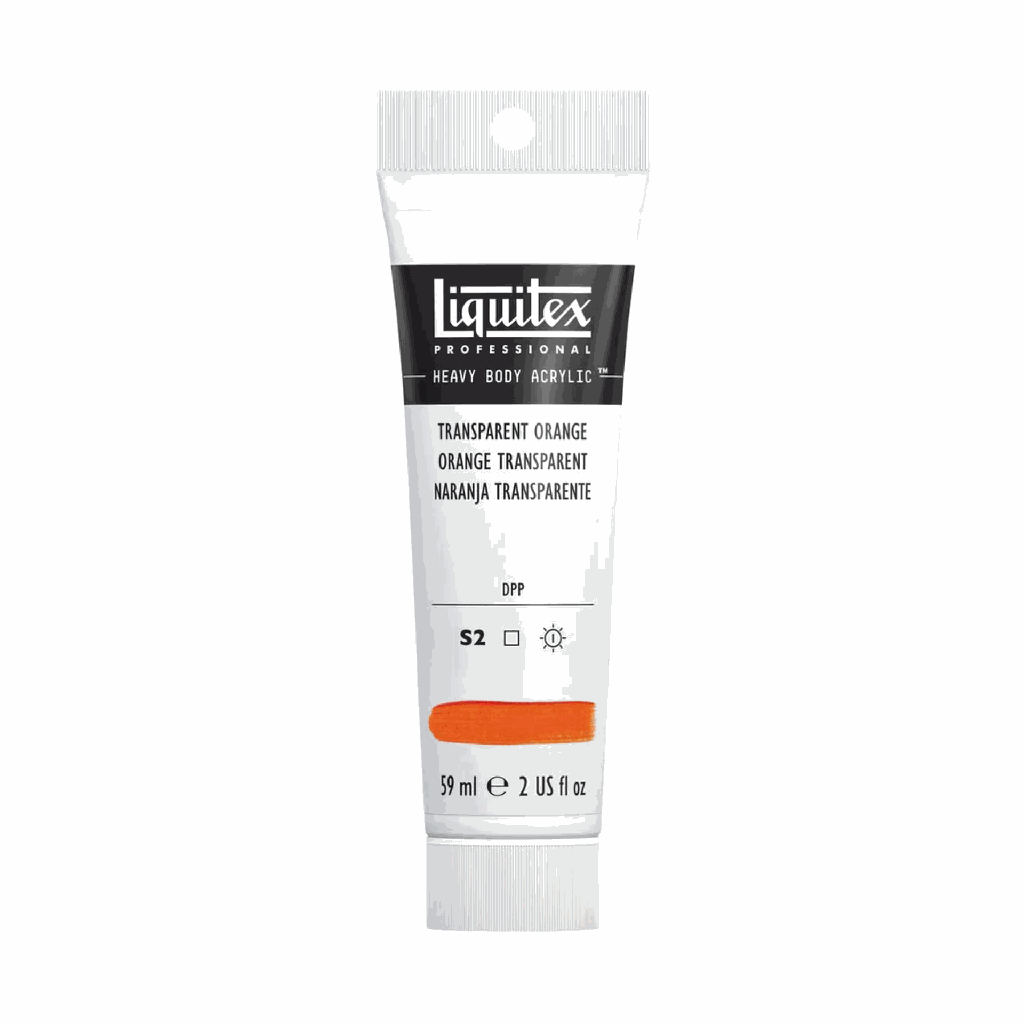 Liquitex Heavy Body Acrylic 2oz Tube Transparent Orange S2 **ND**
