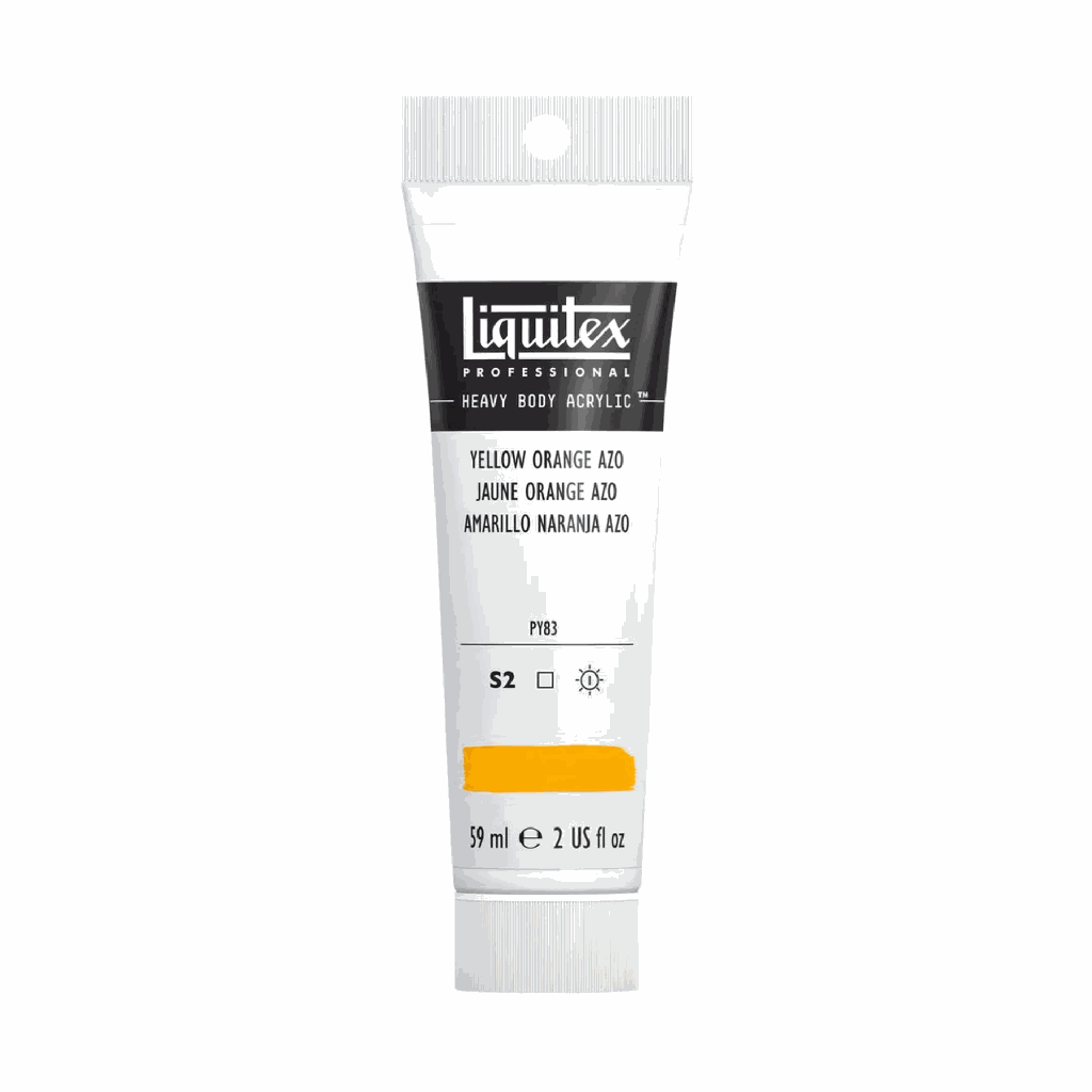 Liquitex Heavy Body Acrylic 2oz Tube Yellow Orange Azo S2 **ND**