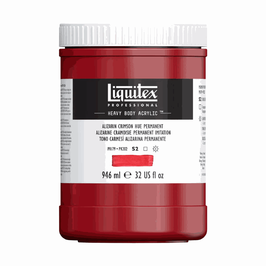 Liquitex Heavy Body Acrylic 32oz Jar Alizarin Crimson Hue Perm S2 **ND**
