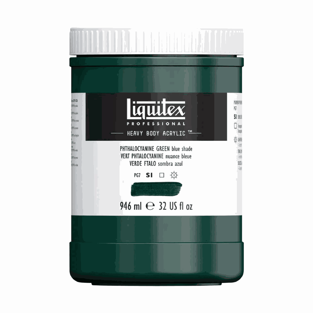 Liquitex Heavy Body Acrylic 32oz Jar Phthalocyanine Green (Blue Shade) S1 **ND**