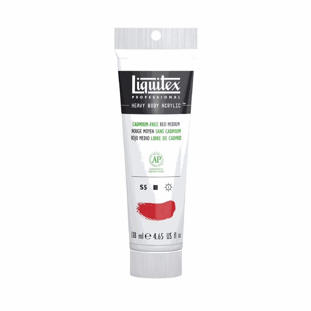 Liquitex Heavy Body Acrylic 4.65oz Tube Cadmium-Free Red Medium S5 **ND**