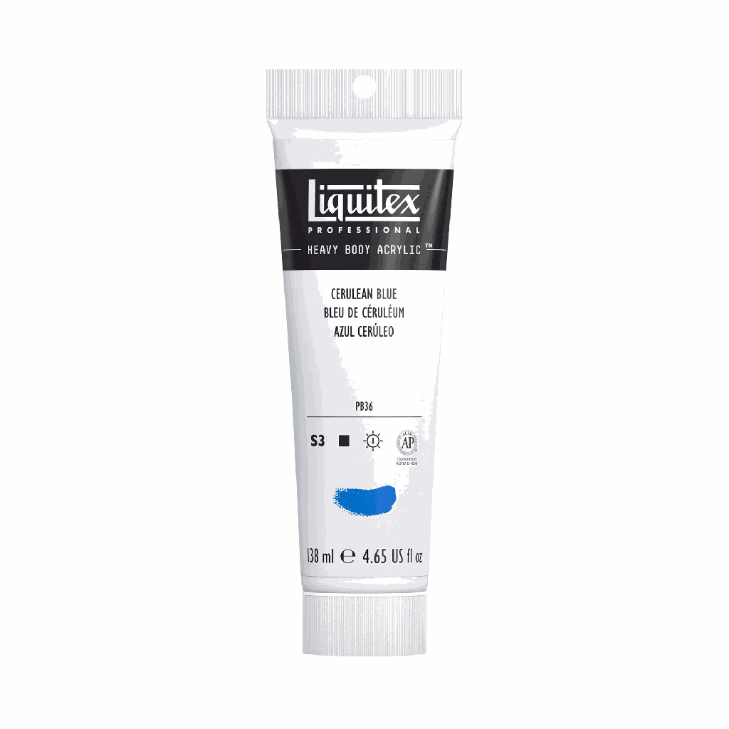 Liquitex Heavy Body Acrylic 4.65oz Tube Cerulean Blue S3 **ND**