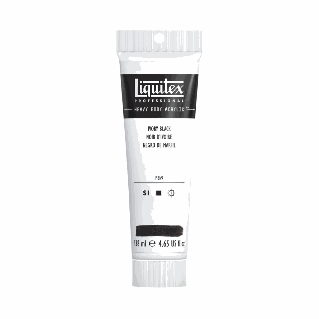 Liquitex Heavy Body Acrylic 4.65oz Tube Ivory Black S1 **ND**