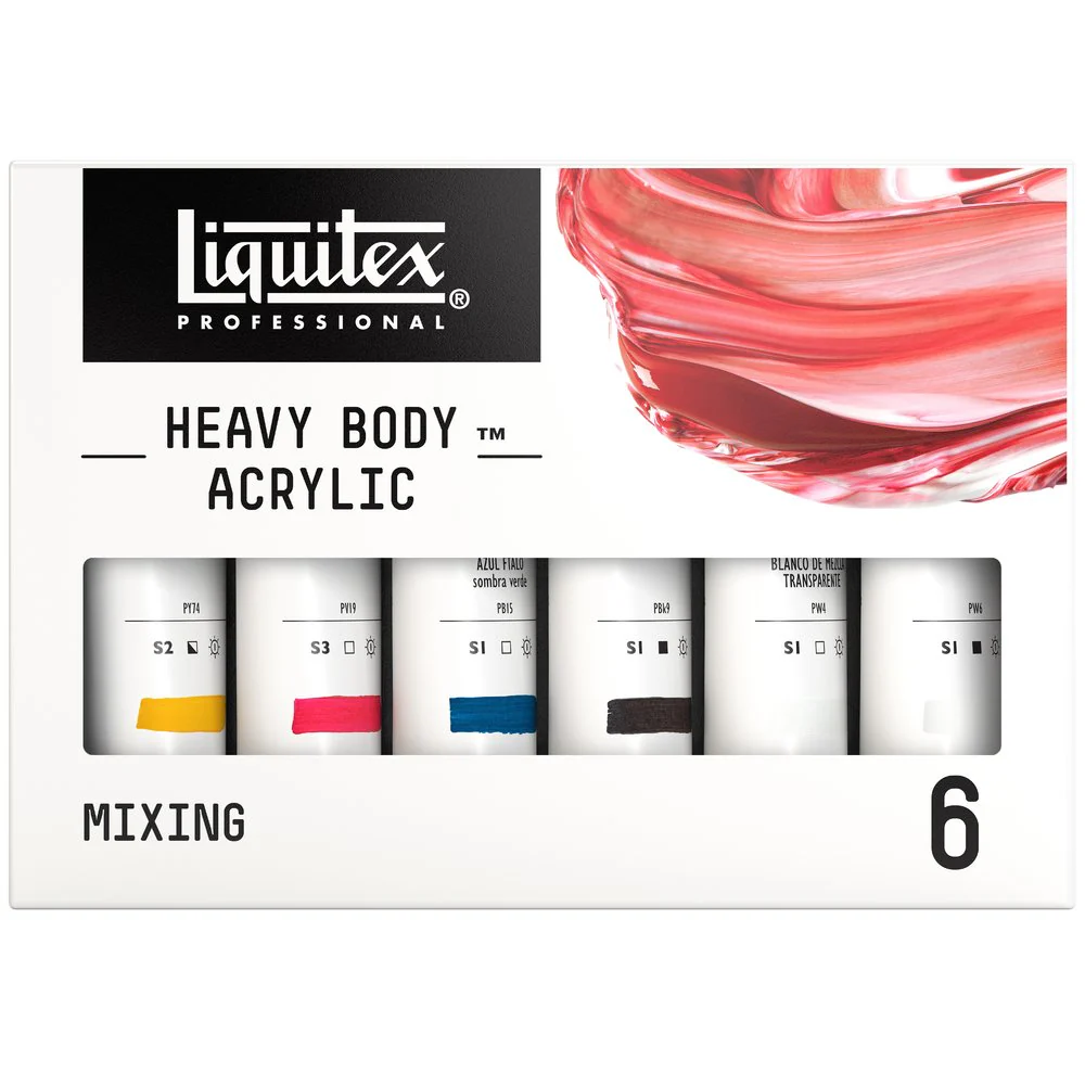 Liquitex Heavy Body Acrylic Set Mixing 6x59ml **ND**