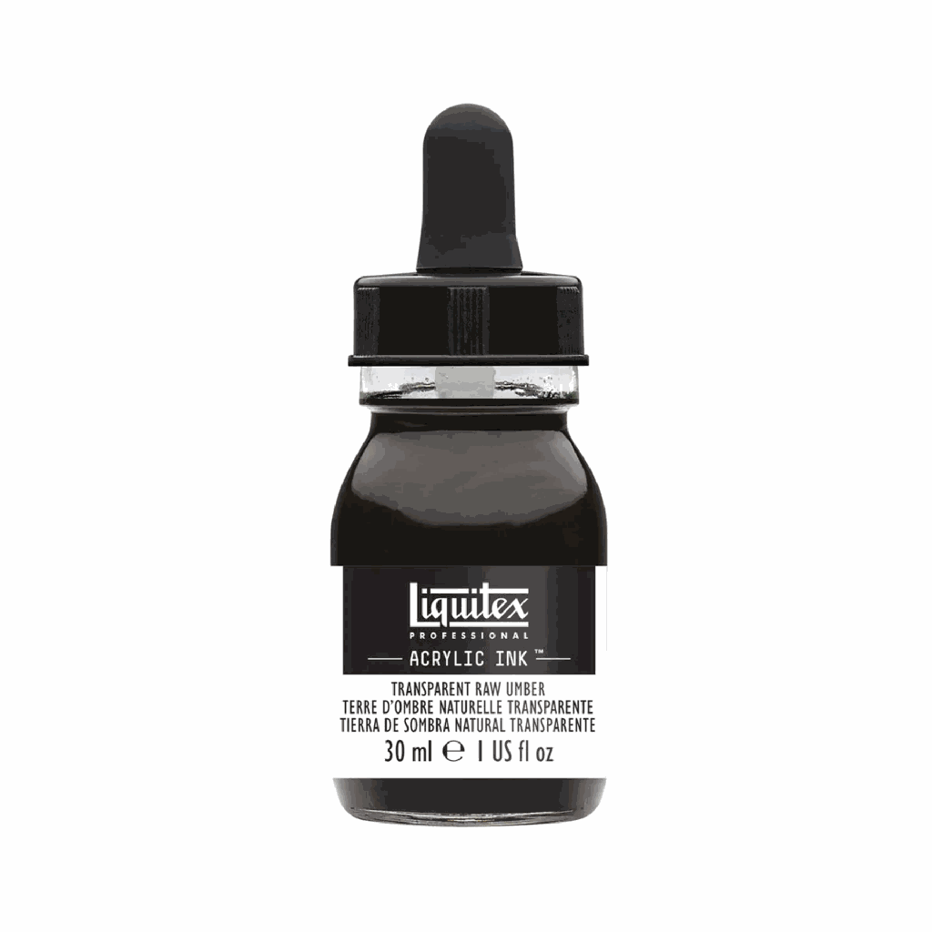 Liquitex Acrylic Ink Transparent Raw Umber 30ml **ND**