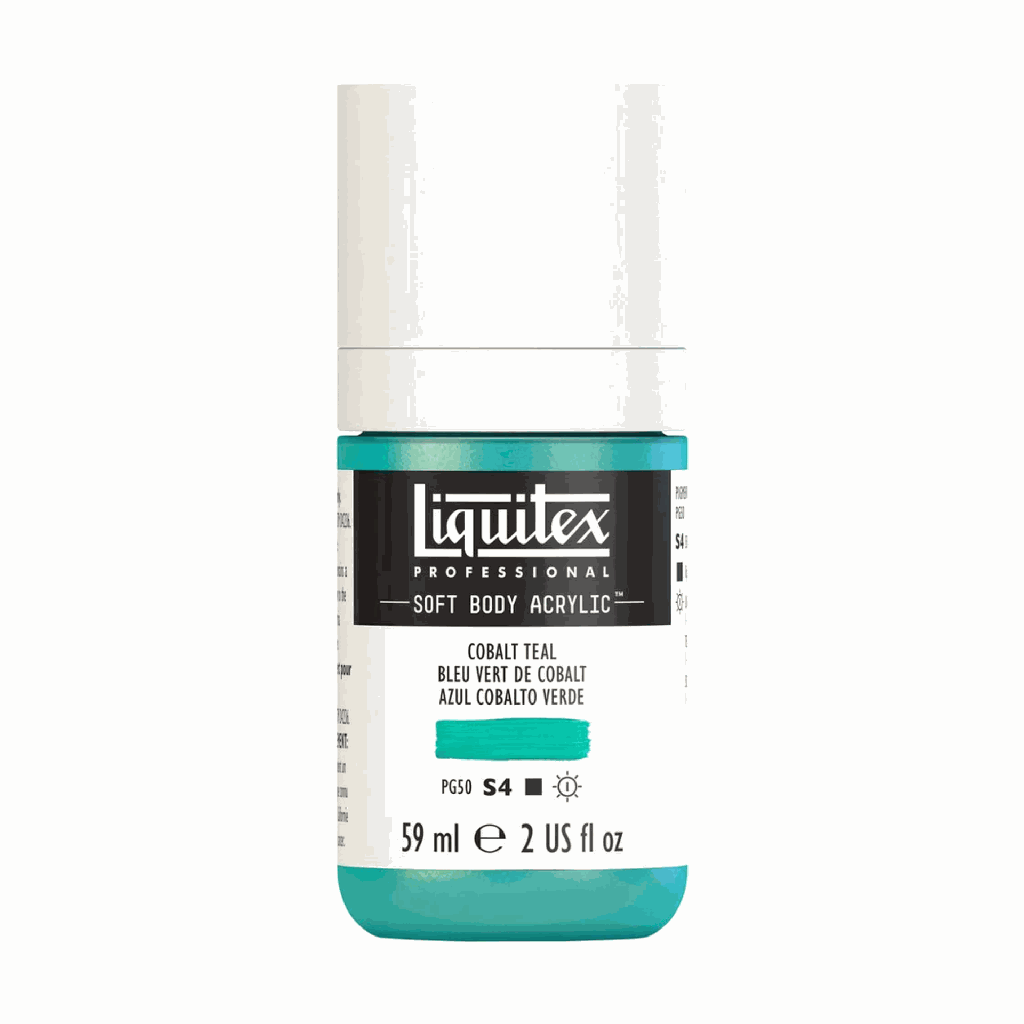 Liquitex Soft Body Acrylic 2oz. Jar Cobalt Teal S4 **ND**