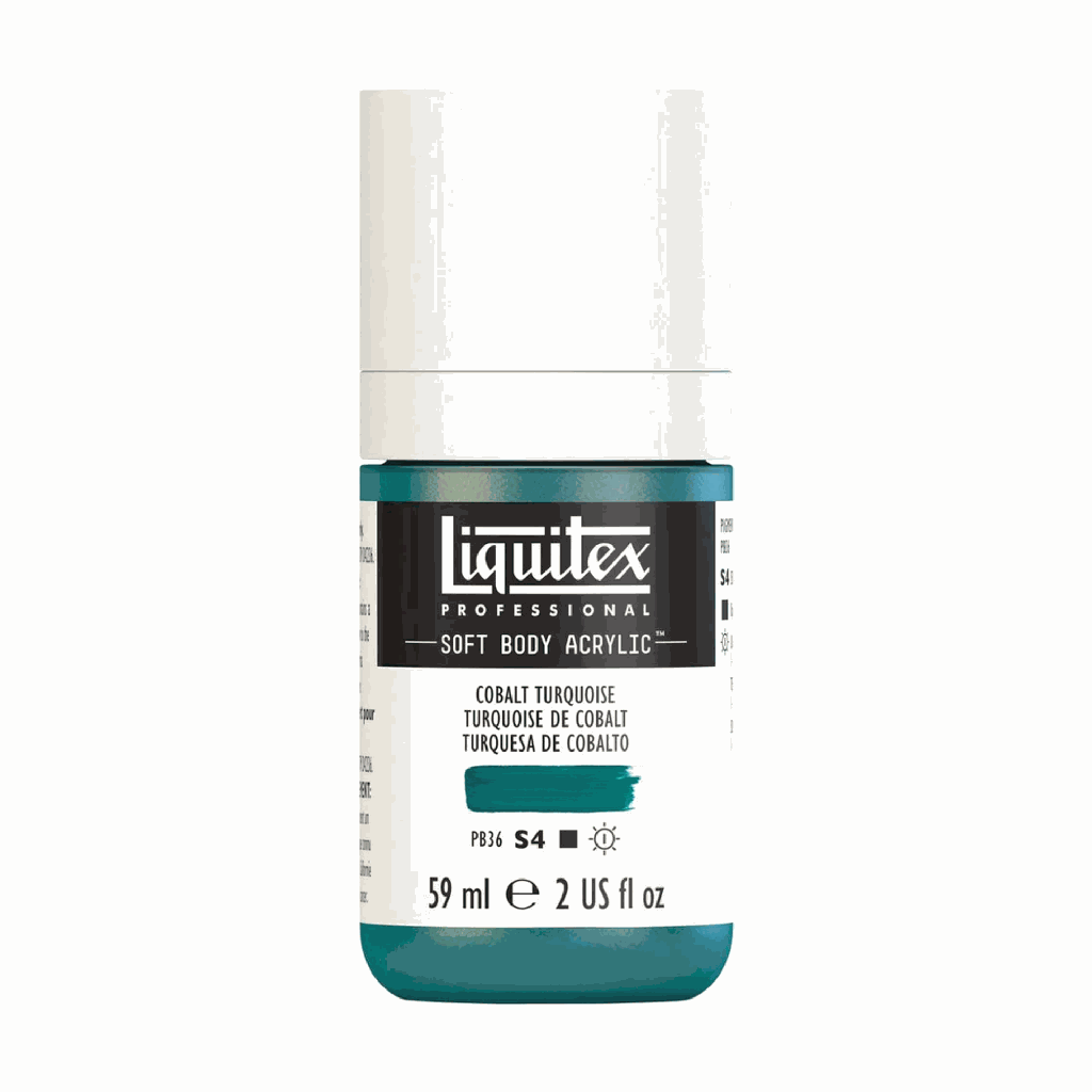 Liquitex Soft Body Acrylic 2oz. Jar Cobalt Turquoise S4 **ND**