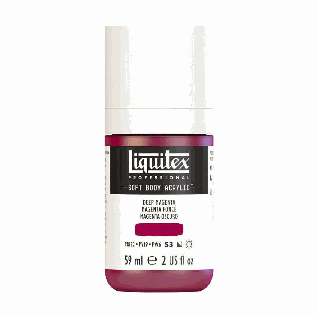 Liquitex Soft Body Acrylic 2oz. Jar Deep Magenta S3 **ND**