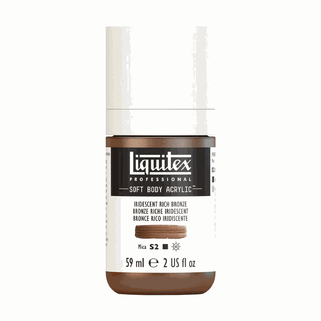 Liquitex Soft Body Acrylic 2oz. Jar Iridescent Rich Bronze S2 **ND**