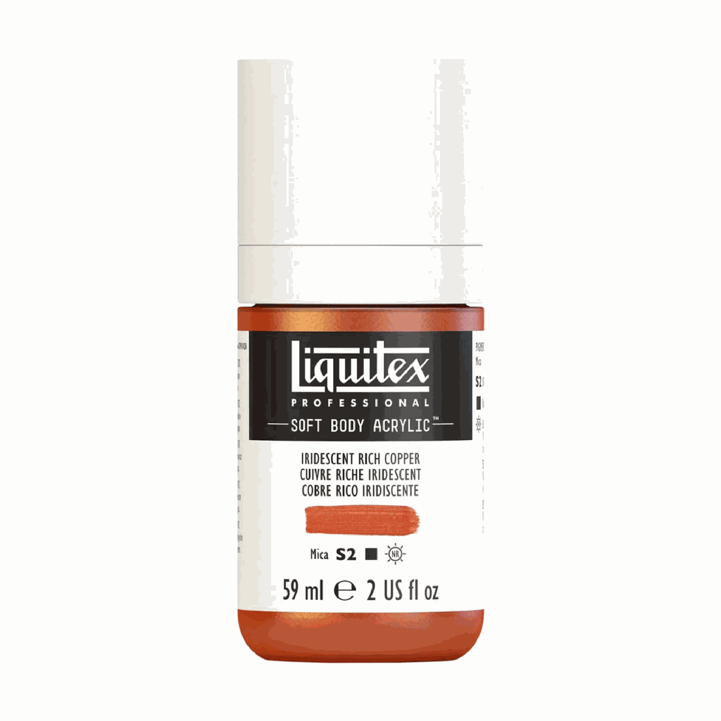 Liquitex Soft Body Acrylic 2oz. Jar Iridescent Rich Copper S2 **ND**