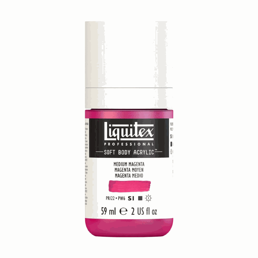 Liquitex Soft Body Acrylic 2oz. Jar Medium Magenta S1 **ND**