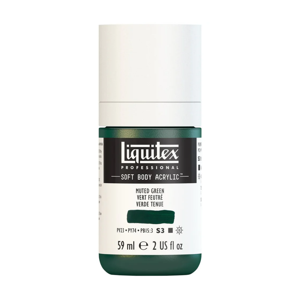 Liquitex Soft Body Acrylic 2oz. Jar Muted Green S3 **ND**