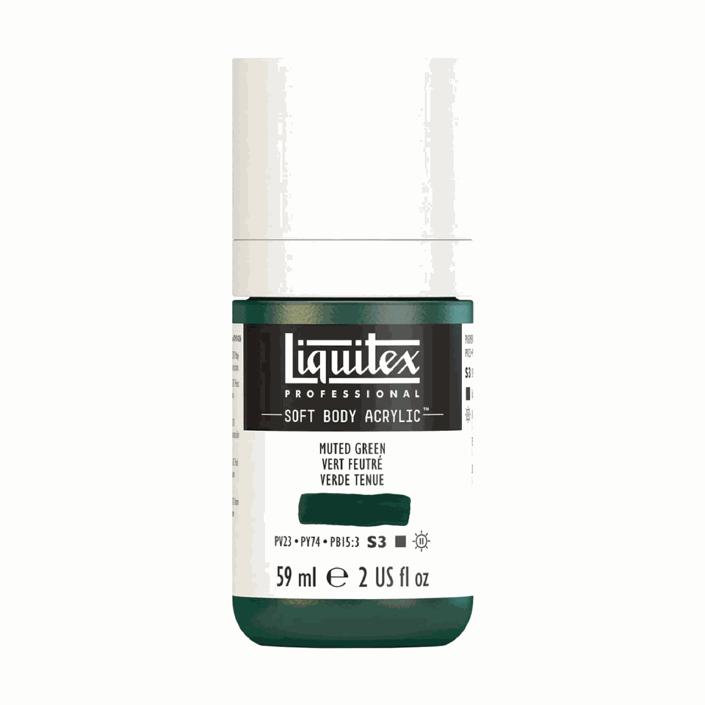 Liquitex Soft Body Acrylic 2oz. Jar Muted Green S3 **ND**