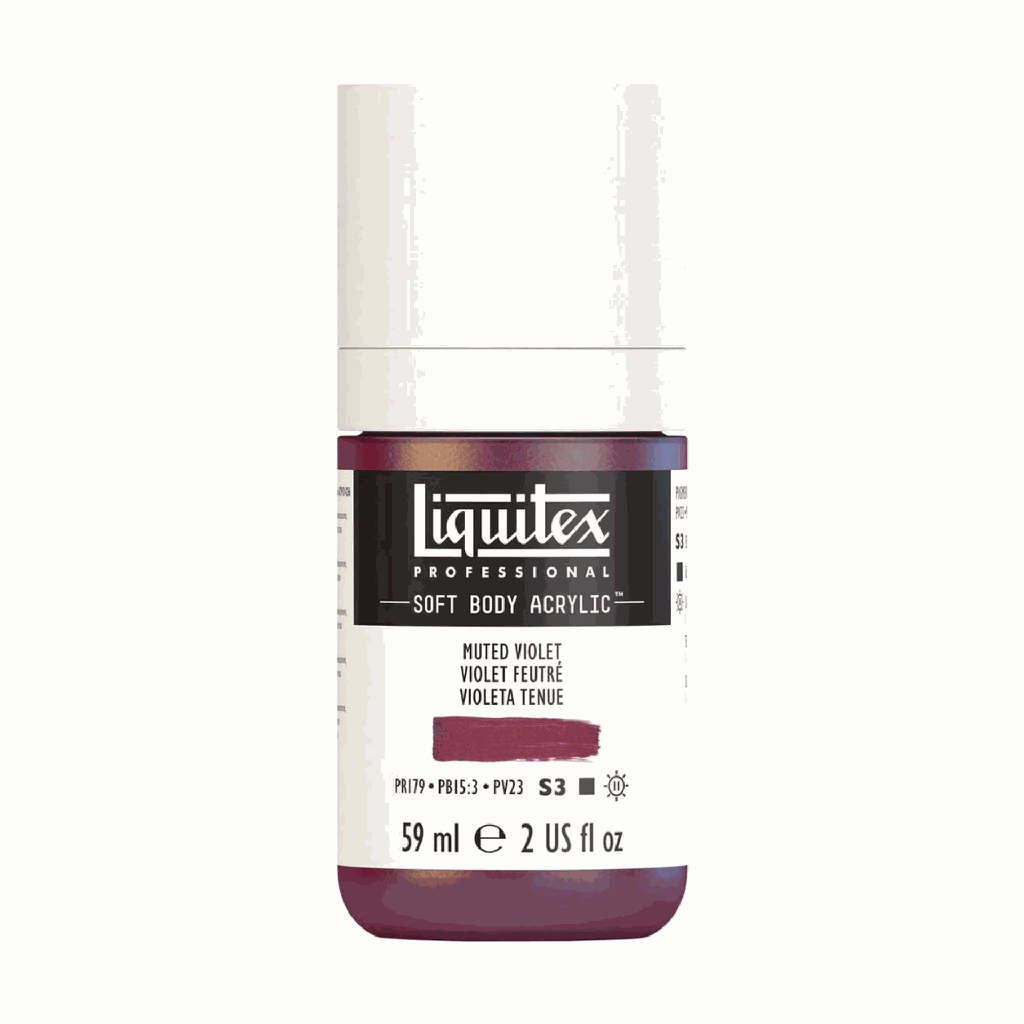 Liquitex Soft Body Acrylic 2oz. Jar Muted Violet S3 **ND**