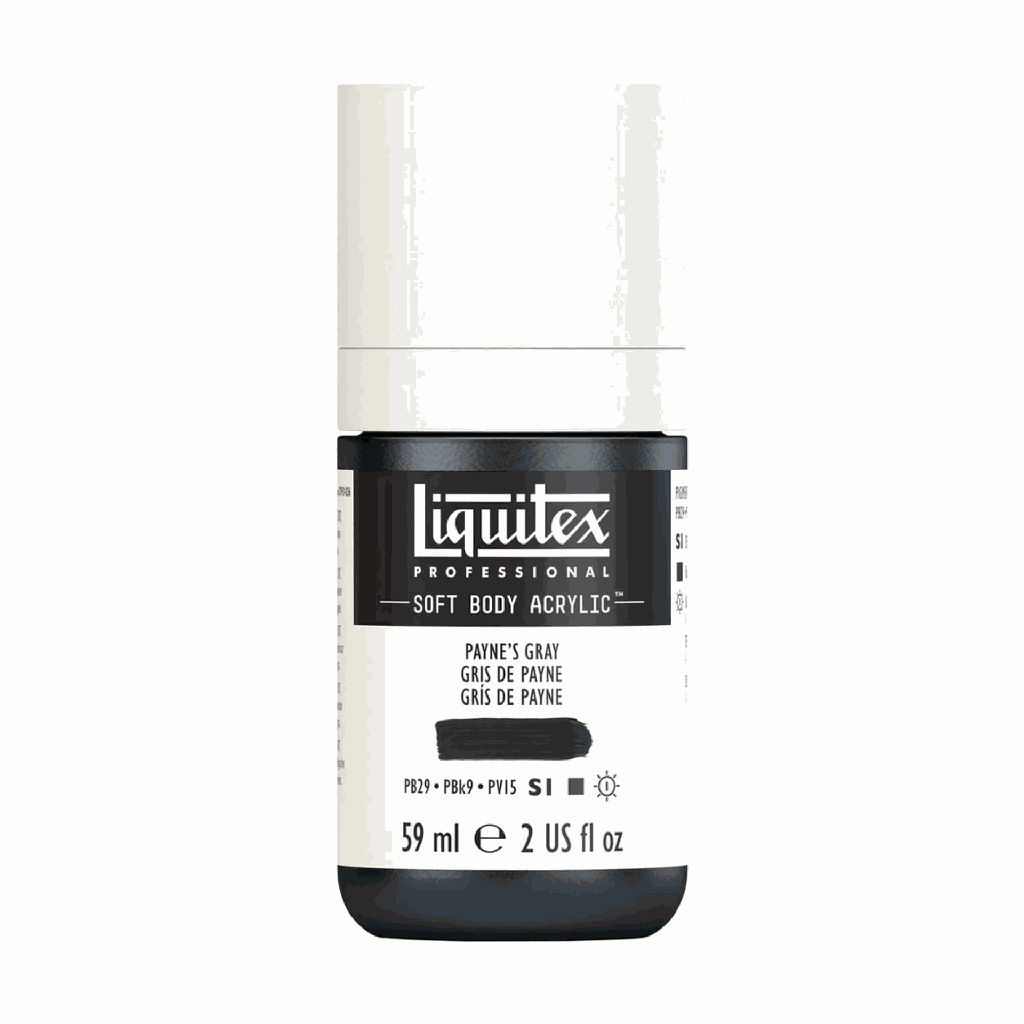Liquitex Soft Body Acrylic 2oz. Jar Payne's Grey S1 **ND**