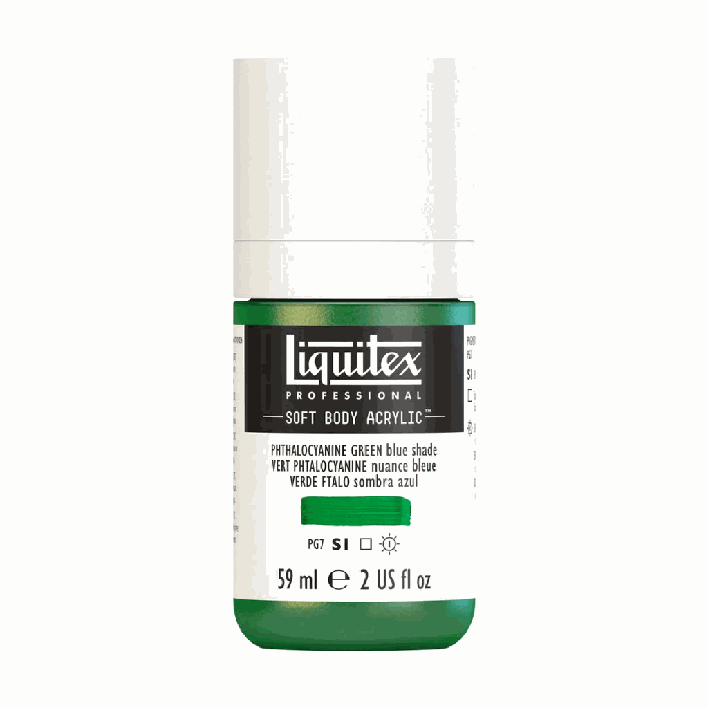 Liquitex Soft Body Acrylic 2oz. Jar Phthalocyanine Green (Yellow Shade) S1 **ND**