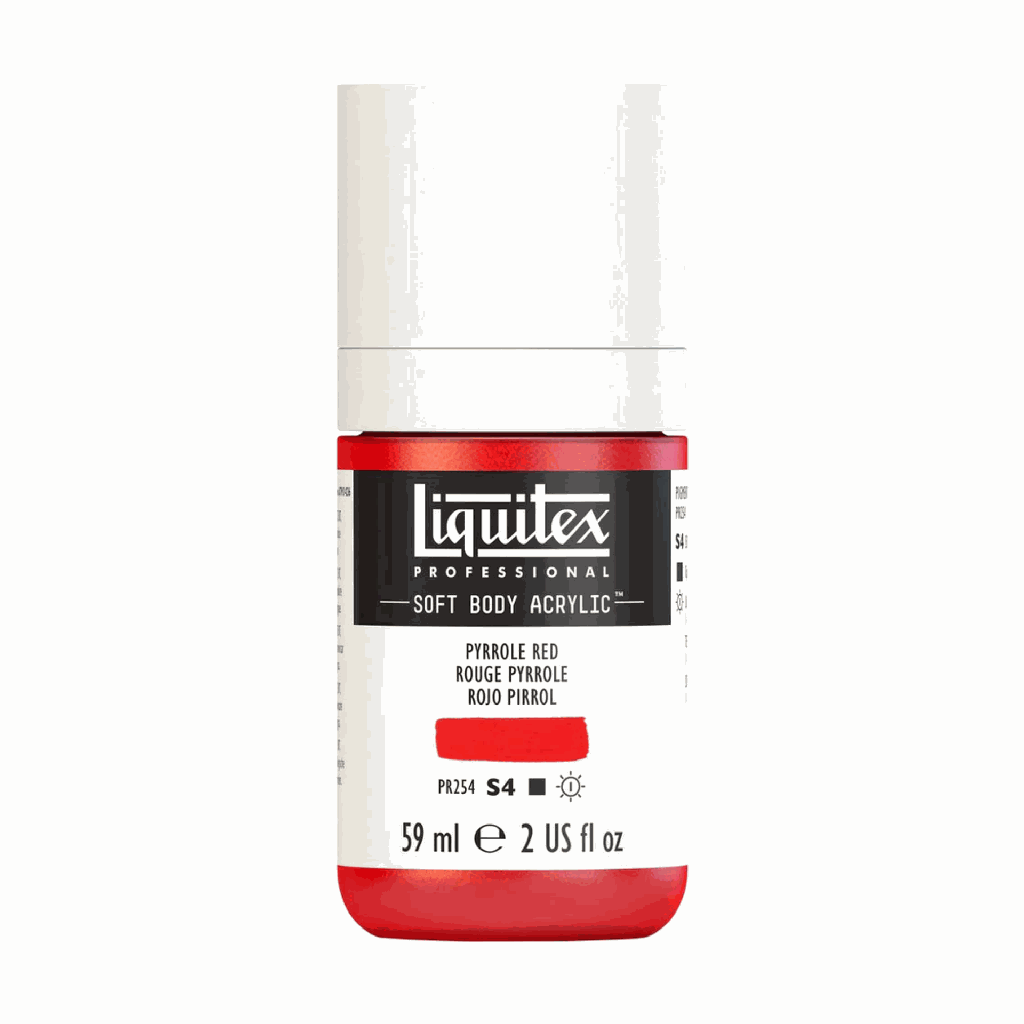 Liquitex Soft Body Acrylic 2oz. Jar Pyrrole Red S4 **ND**