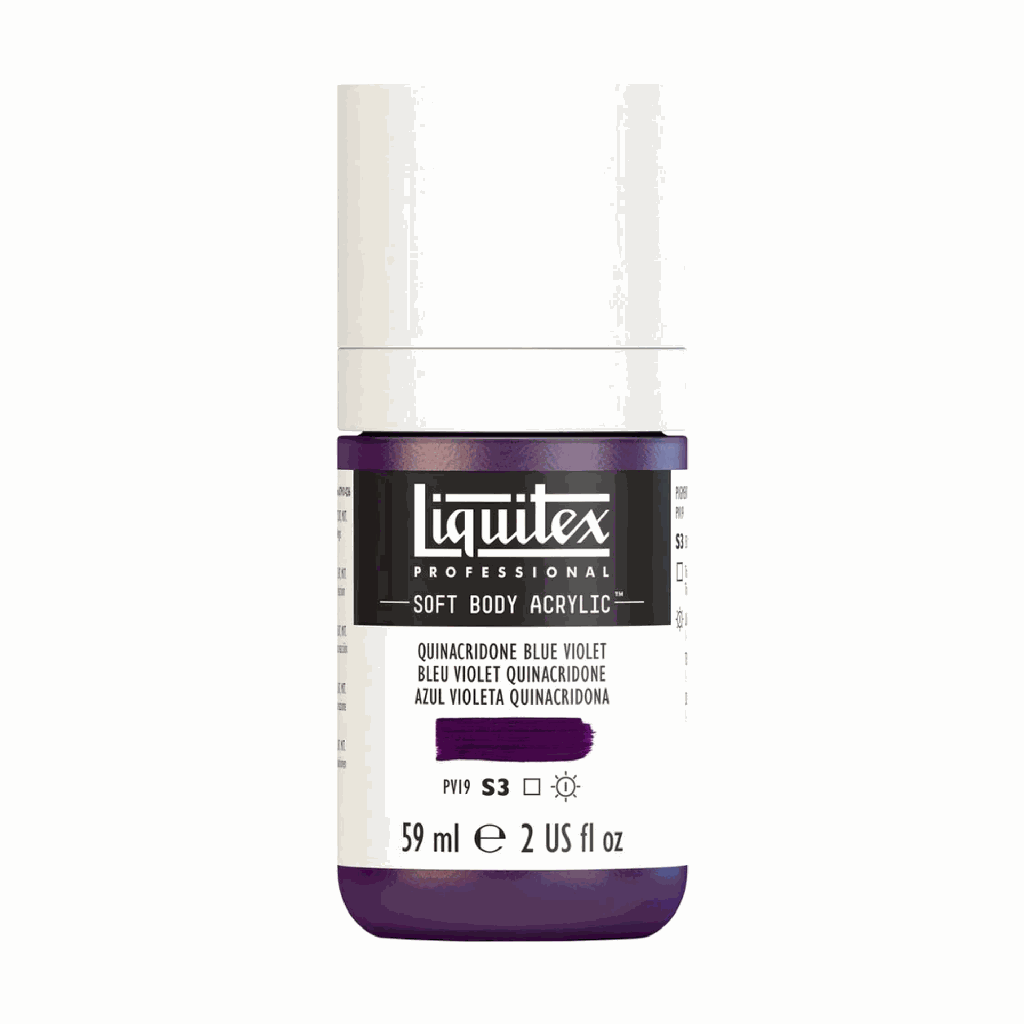 Liquitex Soft Body Acrylic 2oz. Jar Quinacridone Blue Violet S3 **ND**