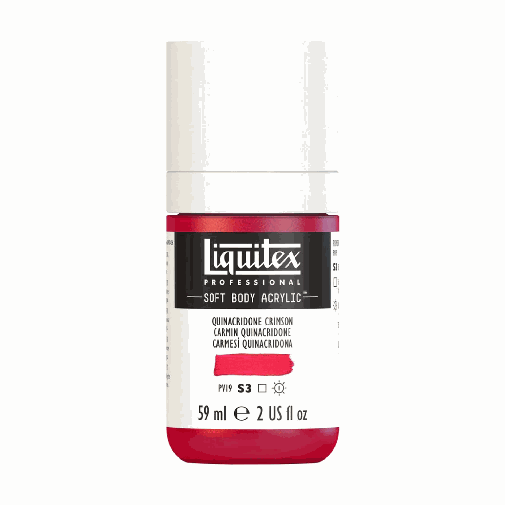 Liquitex Soft Body Acrylic 2oz. Jar Quinacridone Crimson S3 **ND**