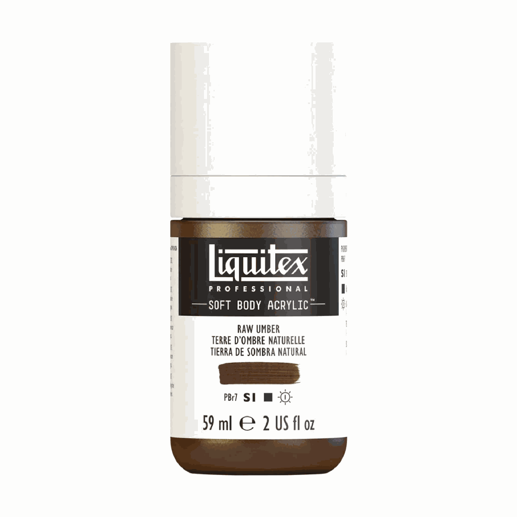 Liquitex Soft Body Acrylic 2oz. Jar Raw Umber S1 **ND**