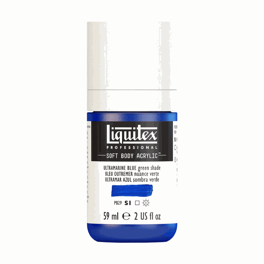 Liquitex Soft Body Acrylic 2oz. Jar Ultramarine Blue (Green Shade) S1 **ND**