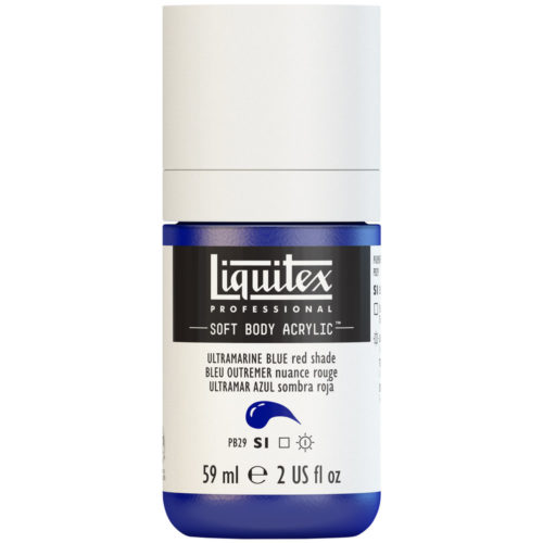 Liquitex Soft Body Acrylic 2oz. Jar Ultramarine Blue (Red Shade) S1 **ND**