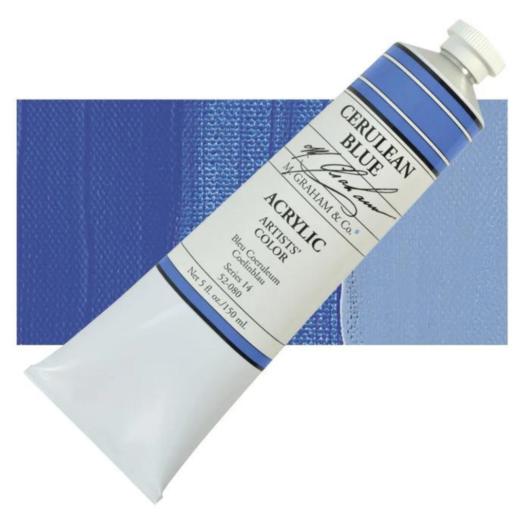 M.Graham Acrylics Cerulean Blue 5oz S14 **ND**