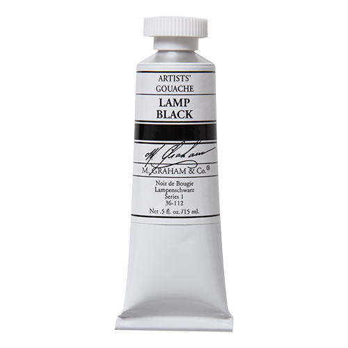 M.Graham Gouache 15ml Lamp Black S1