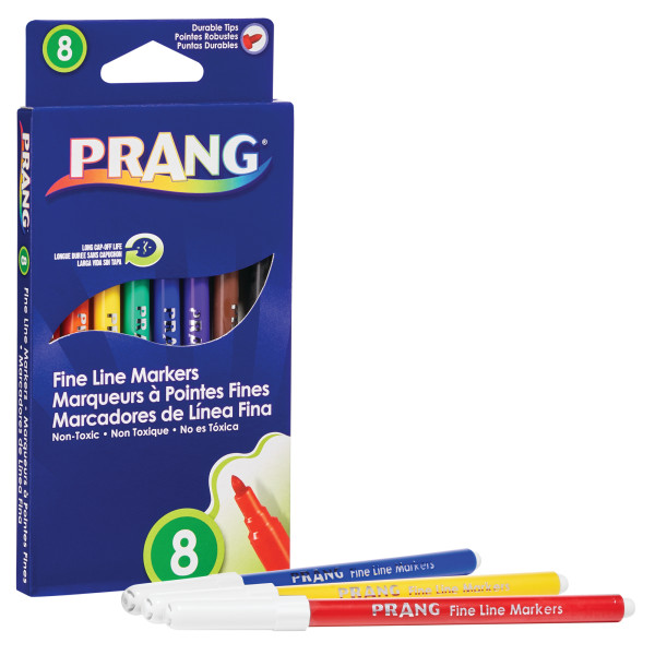 Markers Fine Line 8 Pack Prang (80719)