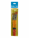 Princeton Brush SNAP Set 1 Filbert 8, Round 10, Angle Shader 3/4"