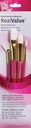 Brush Set 9182 Real Value Series - White Taklon Set of 4 brushes