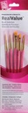 Brush Set 9184 Real Value Series - Golden Taklon Set of 5 brushes