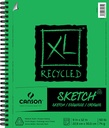 Canson XL Recycled Sketch Side Coil 9"x12"