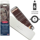 Derwent Coloursoft Skintones w/sharpener 6pc