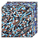 Origami Yasutomo Yuzen Blue 10 shts 5 7/8x5 7/8
