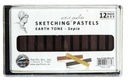Pacific Arc Sketching Pastels Artists Quality 12pc Earth Tone Sepia