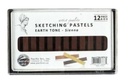 Pacific Arc Sketching Pastels Artists Quality 12pc Earth Tone Sienna