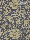Paper moonflowers - gold/midnight blue **ND-SO**