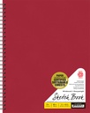 Pentalic Sketchbook Wirebound Red 8.5" x 11" (Linin Cover Finsh) **ND**