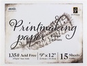 Richeson Printmaking Paper #135 15shts 9"x 12"
