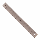 Ruler Acme Cork Back 12"