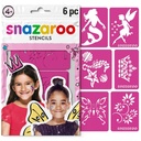 Snazaroo Stencil 6 PK - Girls Fantasy