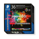 Staedtler Pigment Arts Brush Pen Set 36 Colours **ND**