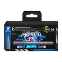 Staedtler Pigment Arts Brush Pen Set Blues and Violets **ND**
