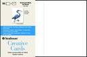 Strathmore Cards Creative Fluor. White/Deckle 5" x 6.875" 50pk