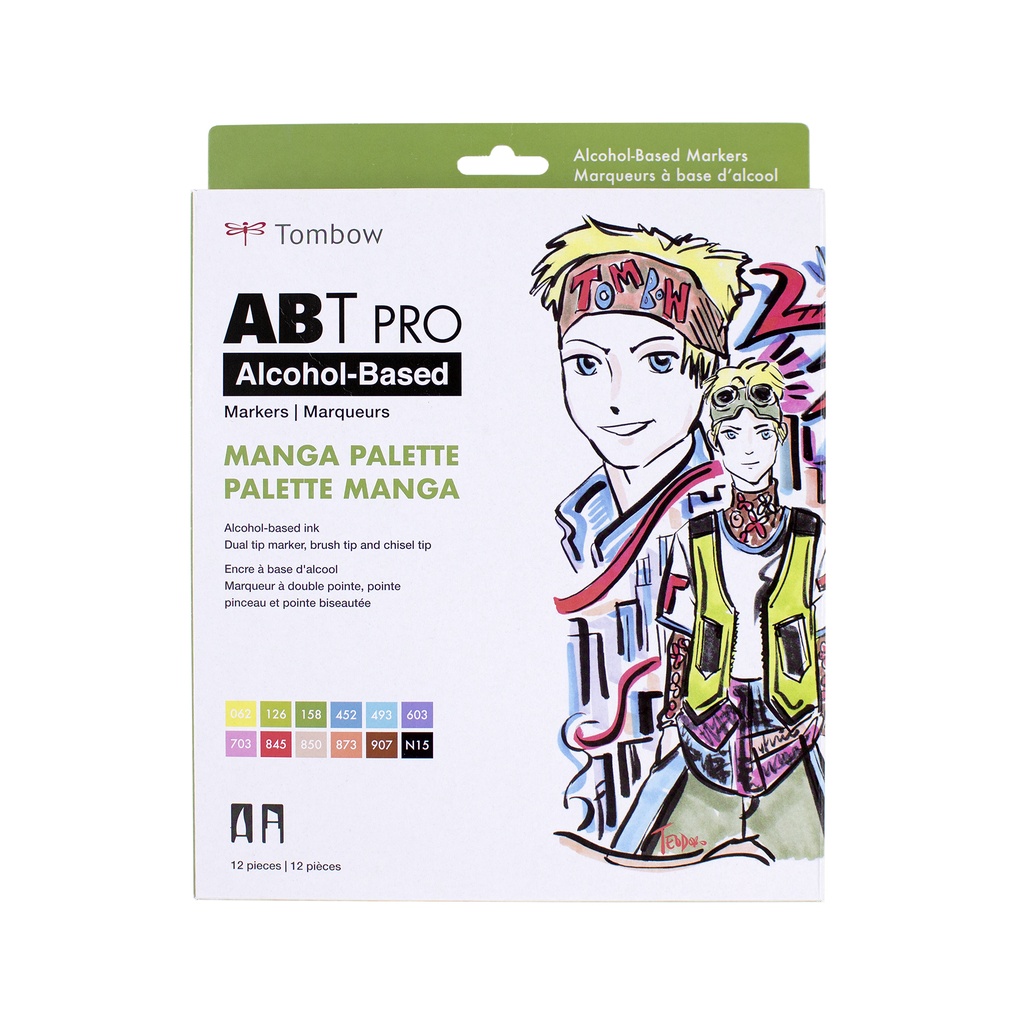 Tombow ABT Pro Alcohol Marker Set Manga Palette  **ND**_DISC