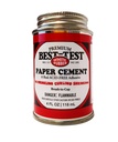 Best-Test White Rubber Paper Cement Acid Free 4oz. (138)