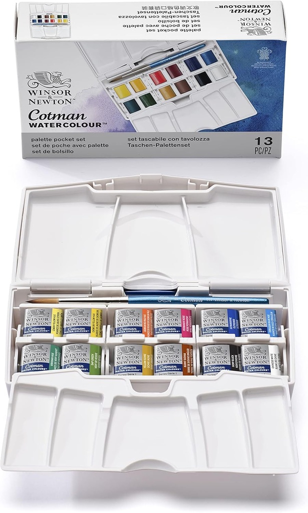 Cotman Watercolour Pocket Plus Set