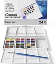 Cotman Watercolour Set Painting PLUS 24 Half Pans
